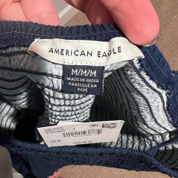 NWT American Eagle Navy babydoll Strapless Maxi Skirt - Picture 8 of 9